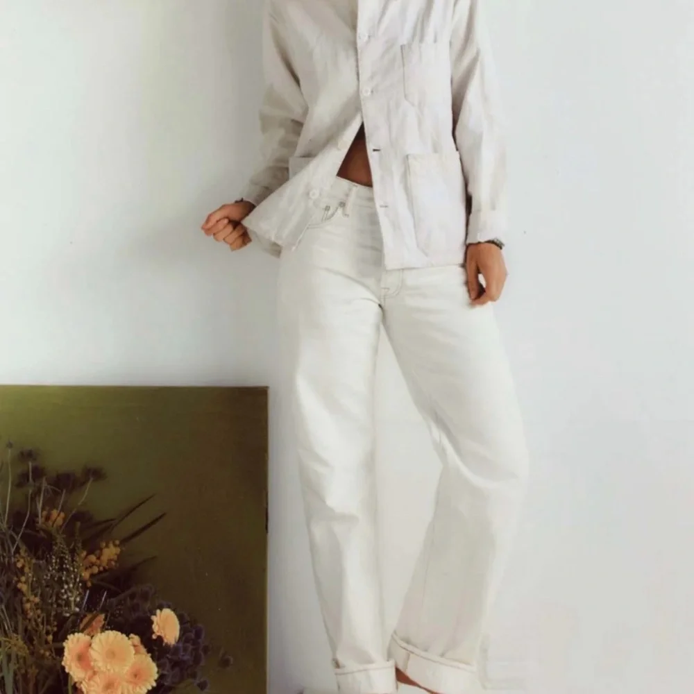 Brand New Imogene + Willie Edie Cream Selvage Denim, fits like size 26/27 - Picture 2 of 12